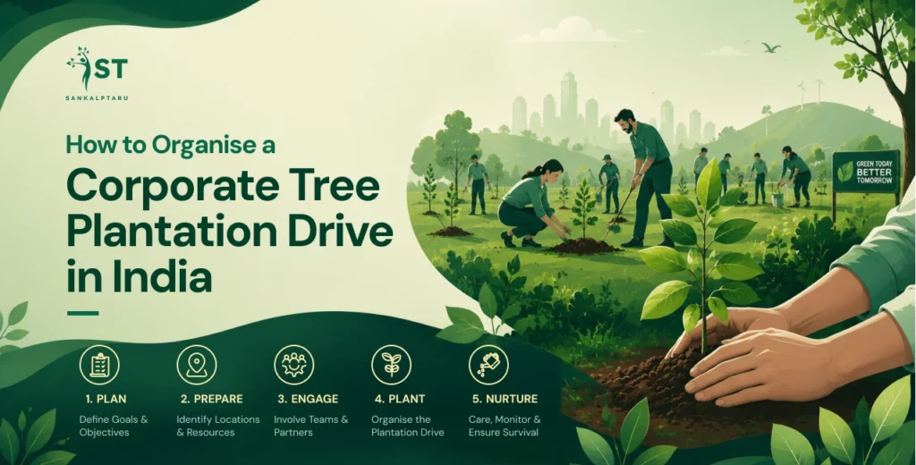 How to Organise a Corporate Tree Plantation Drive in India