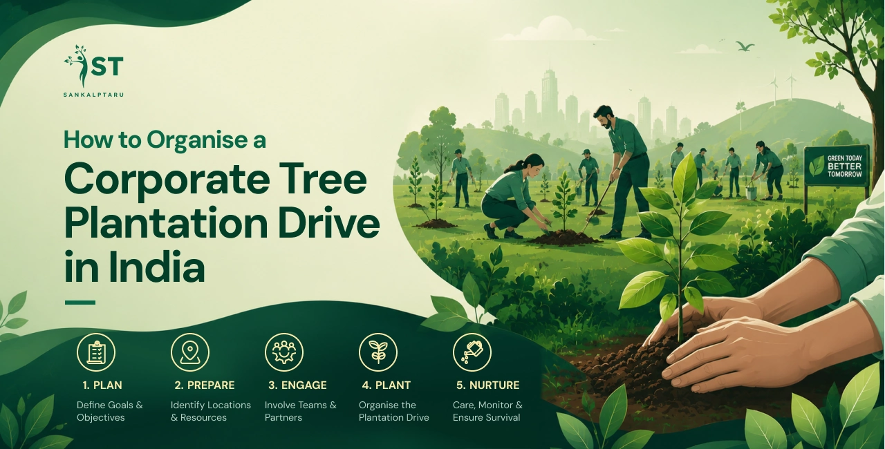 How to Organise a Corporate Tree Plantation Drive in India